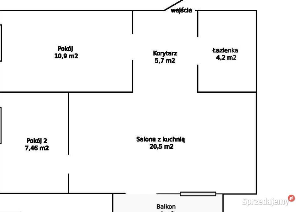 3pok 49met Litewskiej BALKONWINDA2000 Wrocław 49.3m2 sprzedam