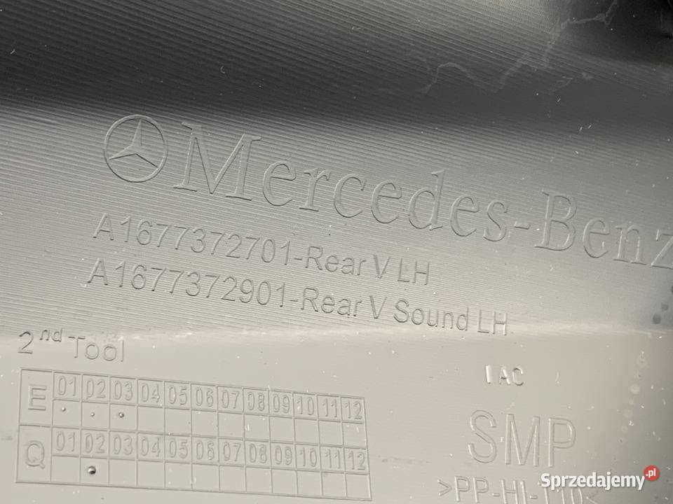 BOCZEK DRZWI LEWY TYŁ MERCEDES GLE SUV TAPICERKA osobowe