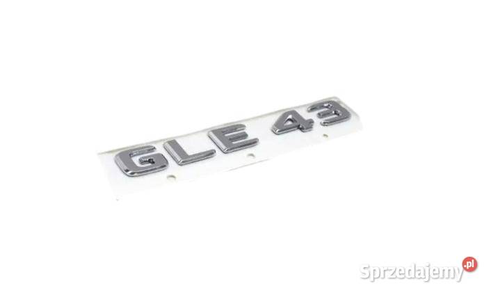 MERCEDES ML GLE Emblemat srebrny napis GLE 43 Ruda Śląska sprzedam