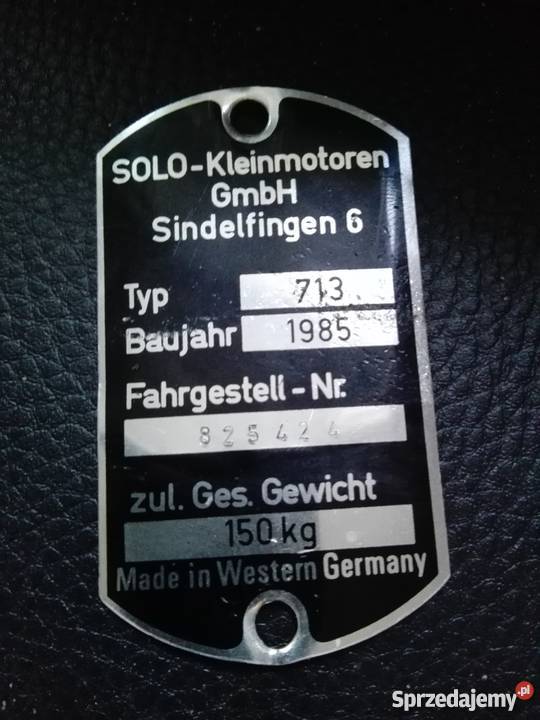 Dokumenty papiery solo 713 simson śląskie Lędziny