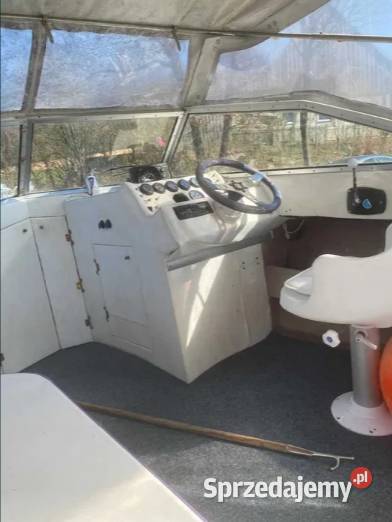 Łódź ŁÓDKA STATEK motorowa wędkarska przyczepa