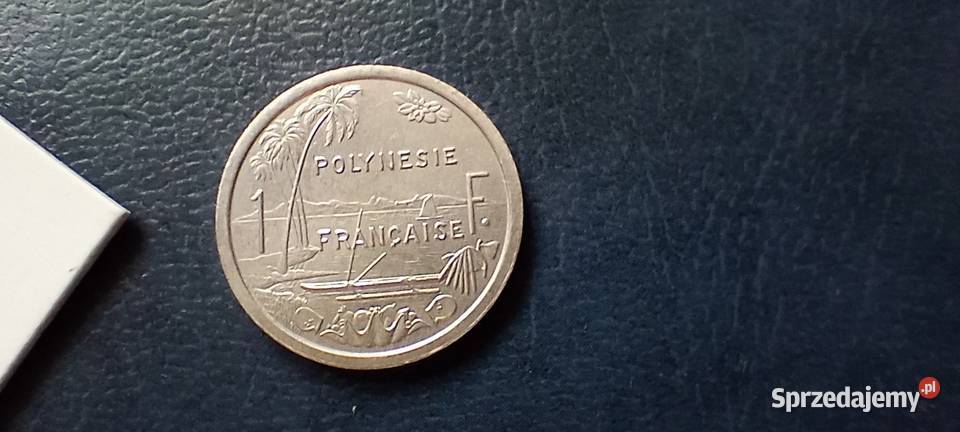Stare monety 1 frank 1996 Polinezja Lesko