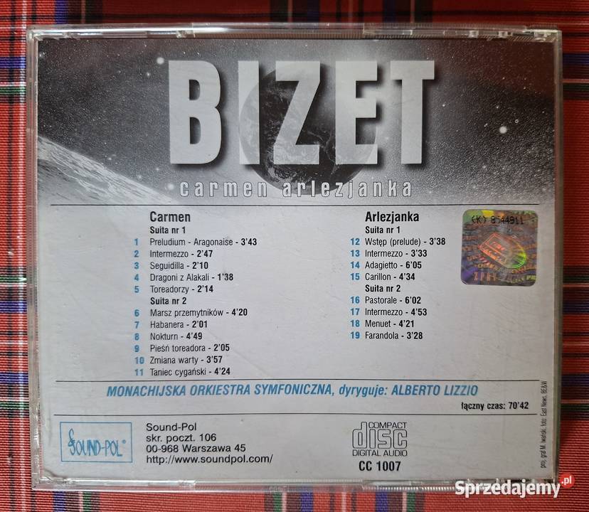 Bizet Carmen Arlezjanka Ckassic Collection CD Kraków