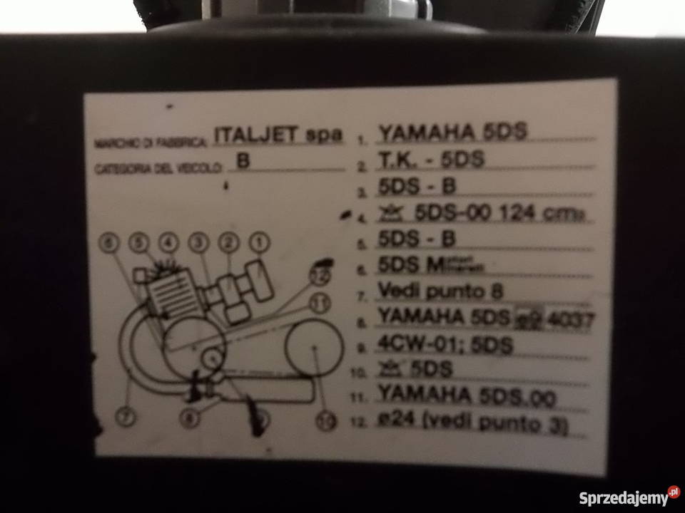 Italjet Millennium 125 Yamaha Majesty duży podkarpackie Tarnobrzeg