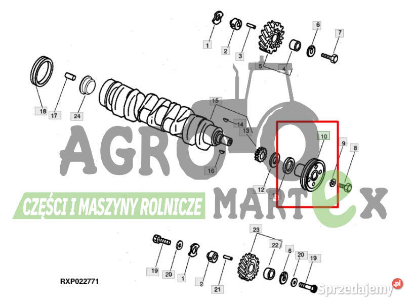 R59312 R80808 T25365 KOŁO PASOWE JD Wichrów