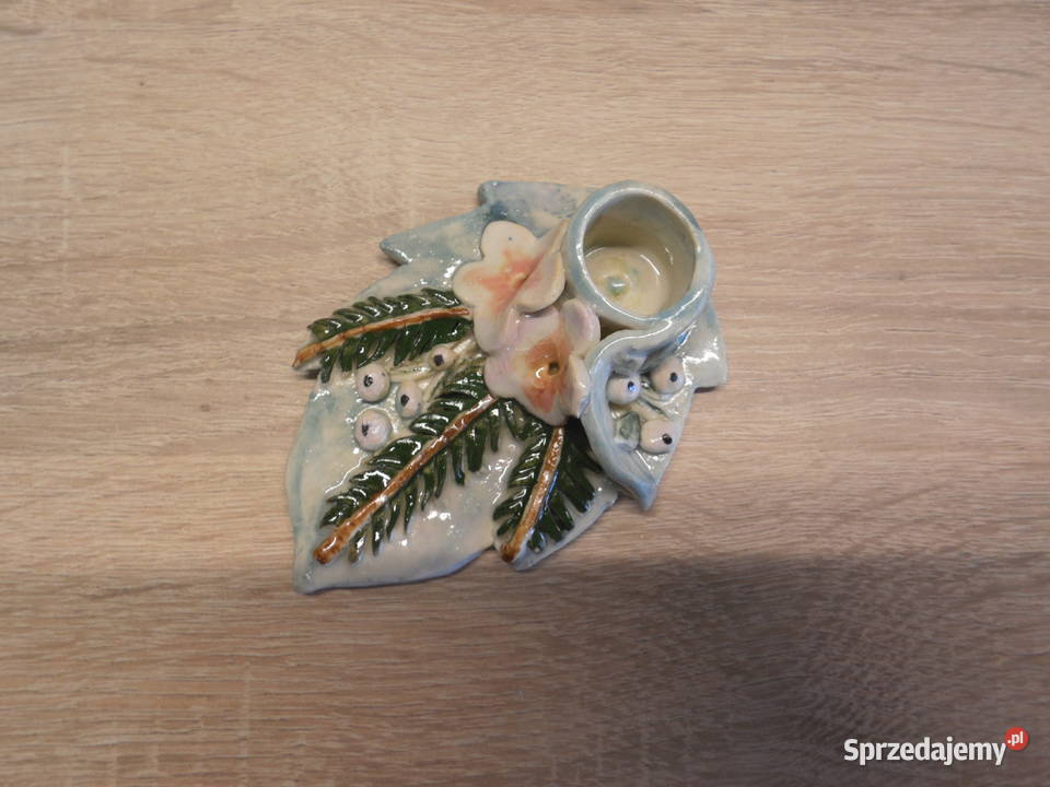 Świecznik ceramiczny wielkopolskie Raszków
