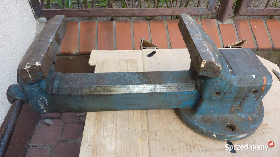 Niemieckie imadło ślusarskie stalowe kute Łódź