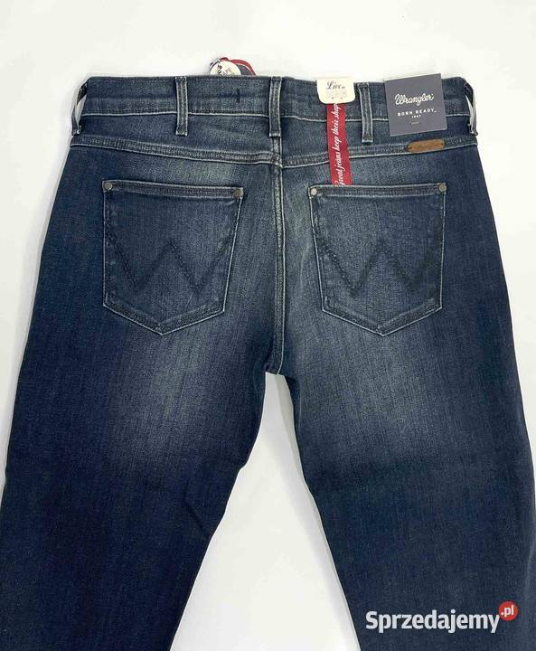 Spodnie damskie Wrangler Corynn Dark Lake Skinny Spodnie Pisz