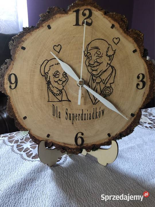 Zegary ścienne na stojaku Dzień Babci Dziadka podkarpackie Strzyżów