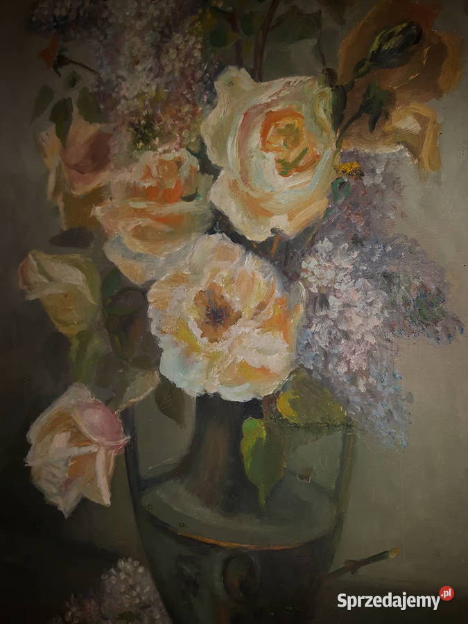 Kwiaty obraz olejny Warszawa