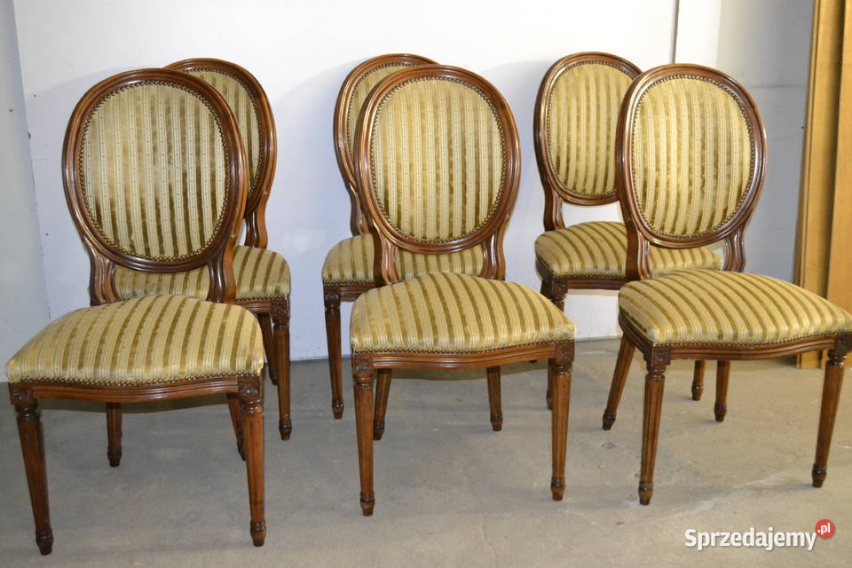 krzesła medaliony 6 Meble Będzin