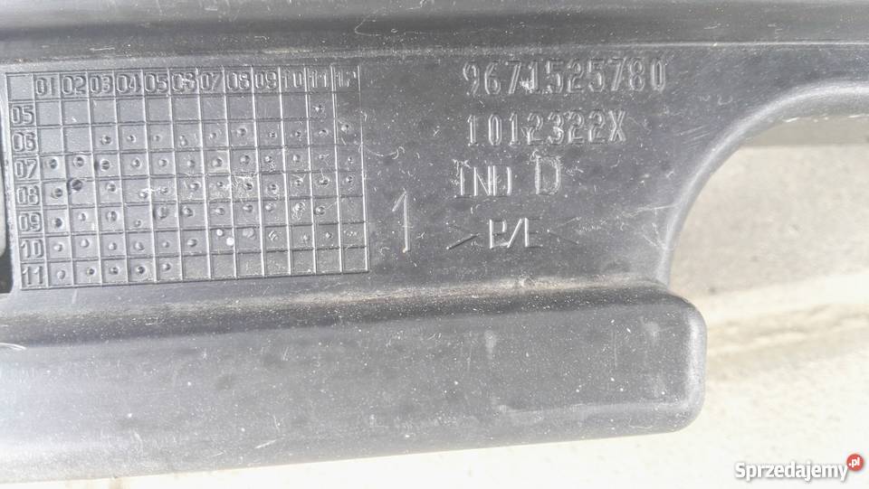 PEUGEOT 207 0614 ŚLIZG BELKA ZDERZAKA TYŁ sprzedam