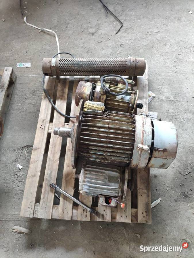 Silnik 22 kW solidne koła pasowe Gniezno sprzedam