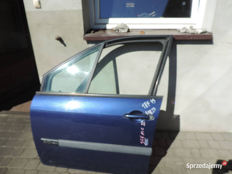 DRZWI LEWY PRZÓD RENAULT SCENIC 2 LAKIER TEF43 Rok produkcji 2003 Drzwi Nowy Sącz