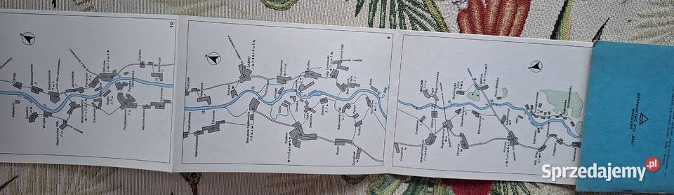 Szlak wodny Dunajec mapa turystyczna małopolskie