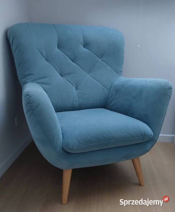 Fotel Black Red White Pirjo w kolorze niebieskim podlaskie Wasilków sprzedam