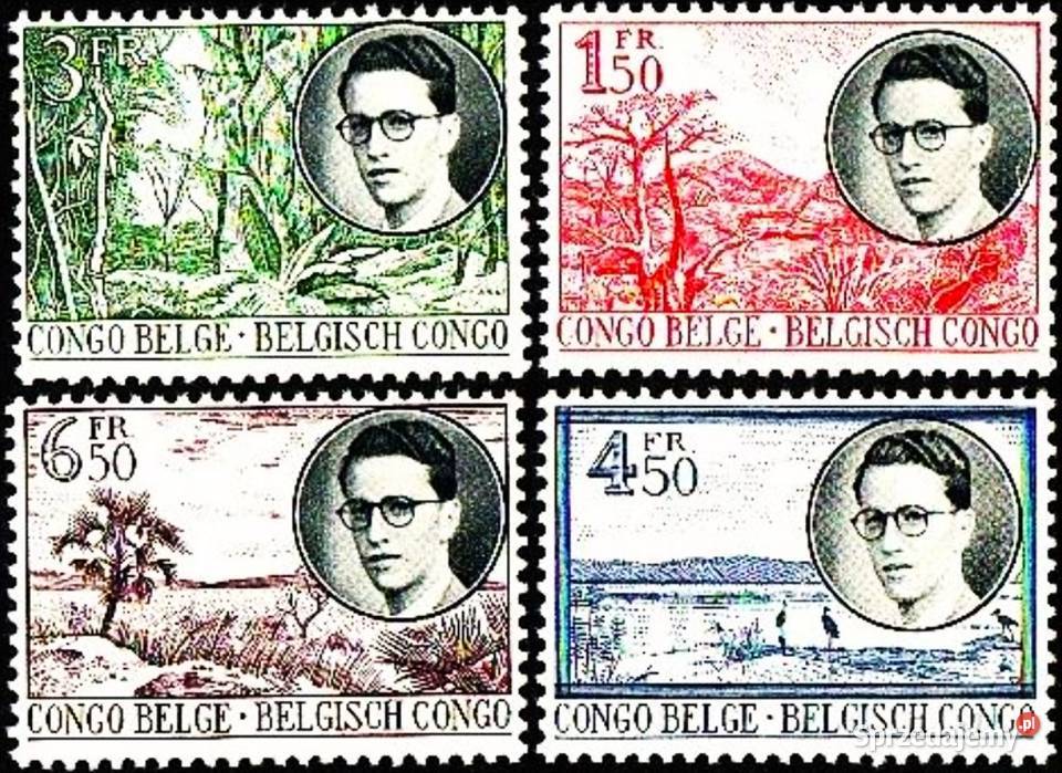 KONGO BELGIJSKIE 1955 MNH kompletna seria Człuchów