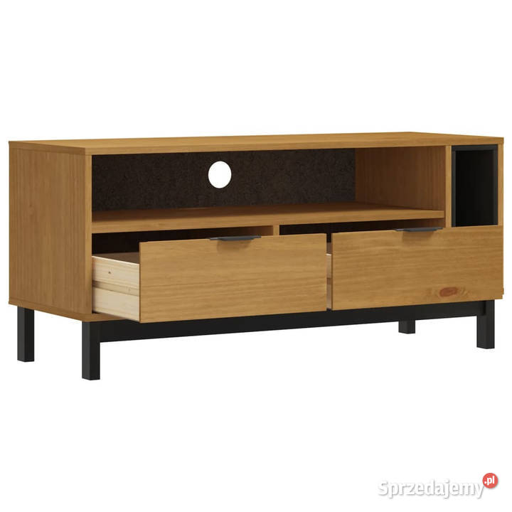 Szafka pod TV FLAM 110x40x50 lite drewno sosnowe Warszawa