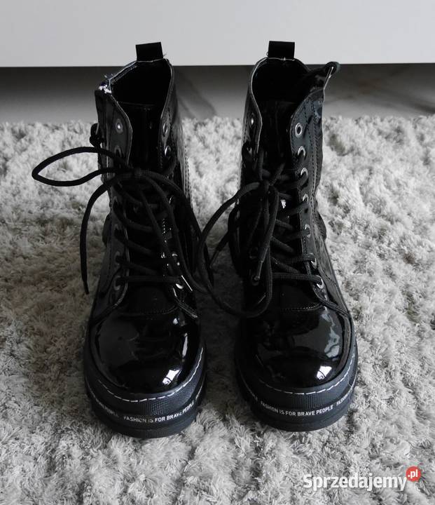 Świetne lakierowane buty trapery 37 Wrocław