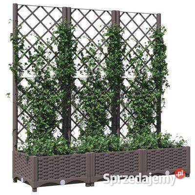 vidaXL Donica ogrodowa z kratką brązowa Warszawa