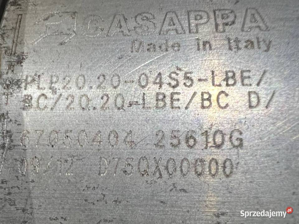 CASAPPA PLP2020 04S5 LBE BC 2020 LBE BC pompa wielkopolskie Poznań