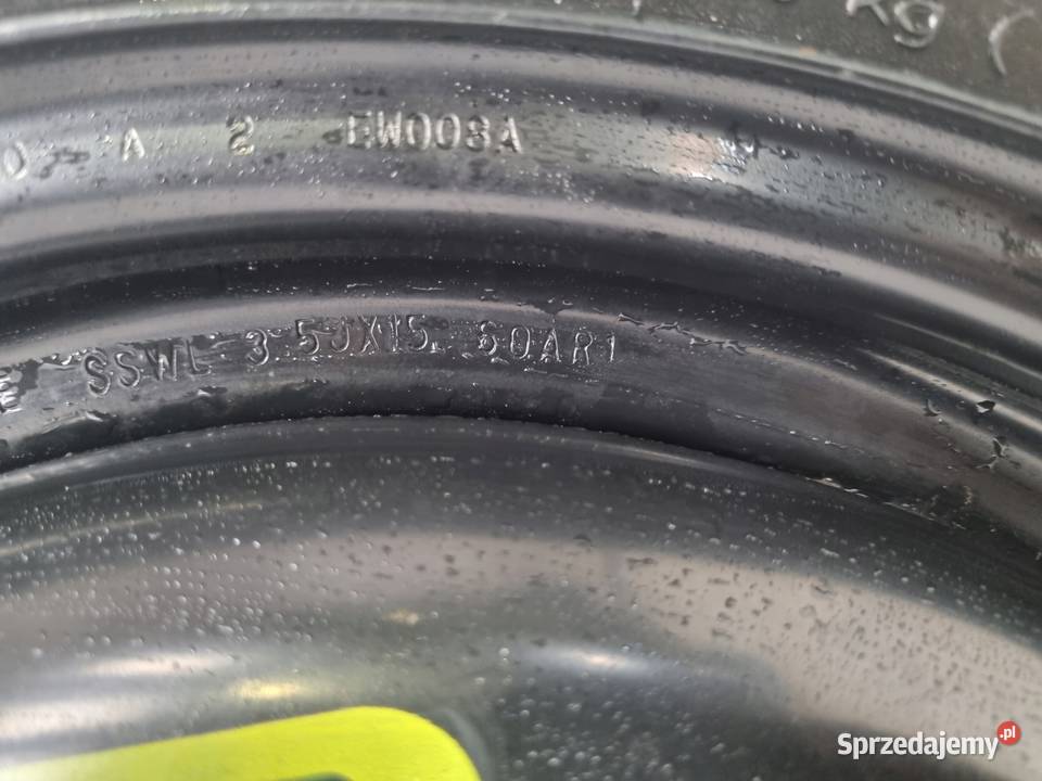 KOŁO DOJAZDOWE Peugeot 207 dojazdówka 12580 R15 lubelskie