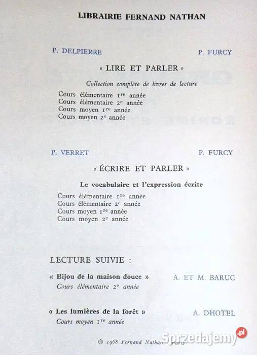 Grammaire pour Ecrire et Parler P Delpierre F lubelskie Chełm
