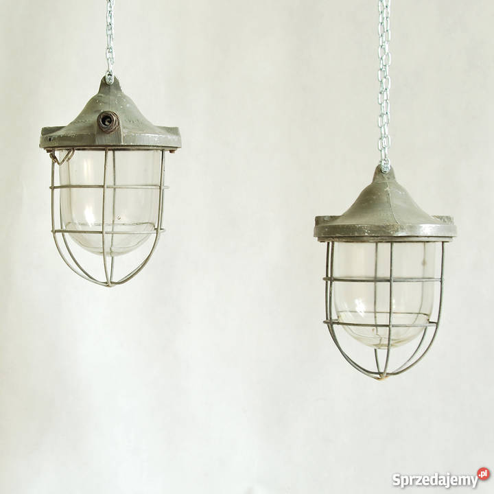 Lampa industrialna RSWO Elektryka Sopot lata 70