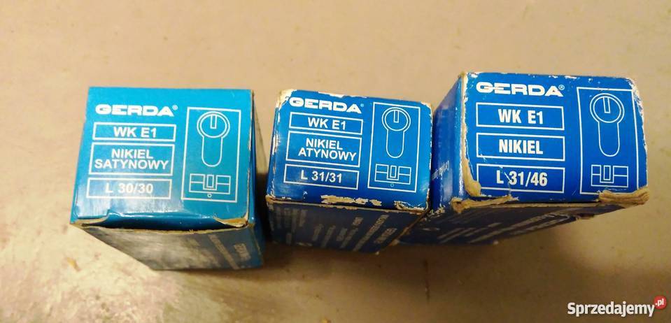 Wkładki do drzwi dwustronne nowe