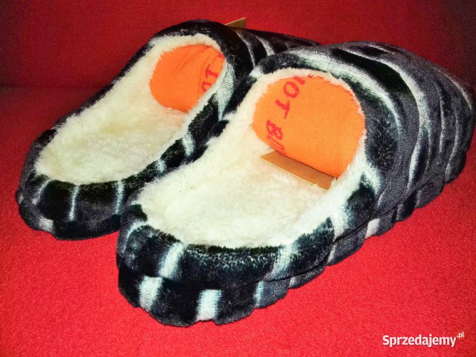 Modne miękkie kapcie tiger print mazowieckie sprzedam