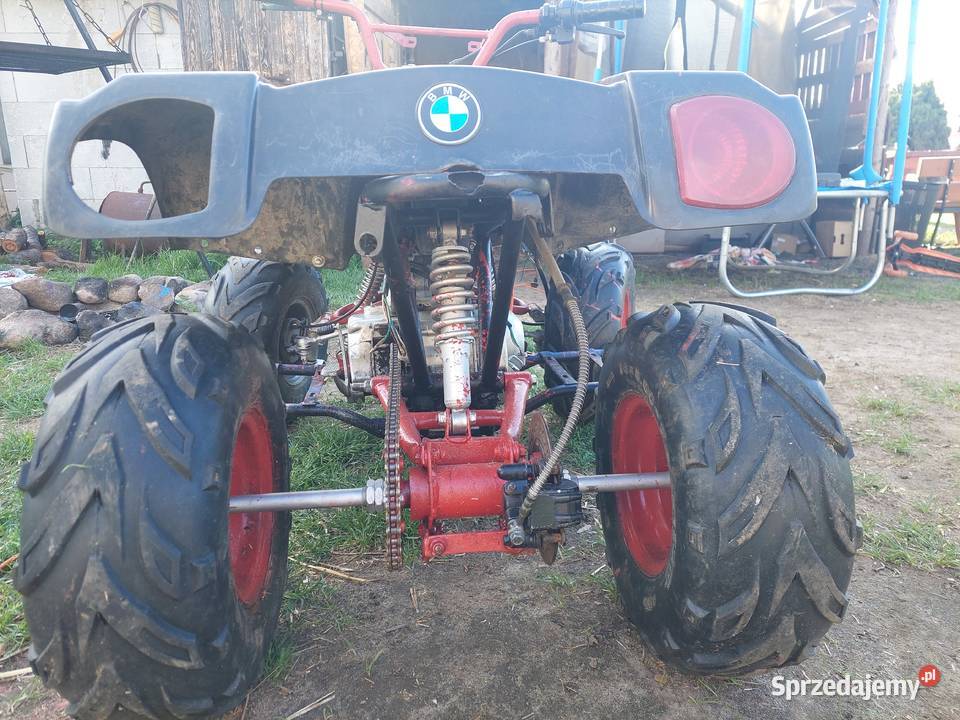 Quad 124cc bez elektroniki i z tłokiem do zmiany czerwony Cecenowo