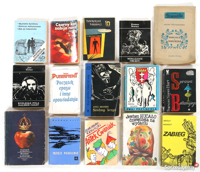 Zestaw 15stu używanych książek w jednej nowej