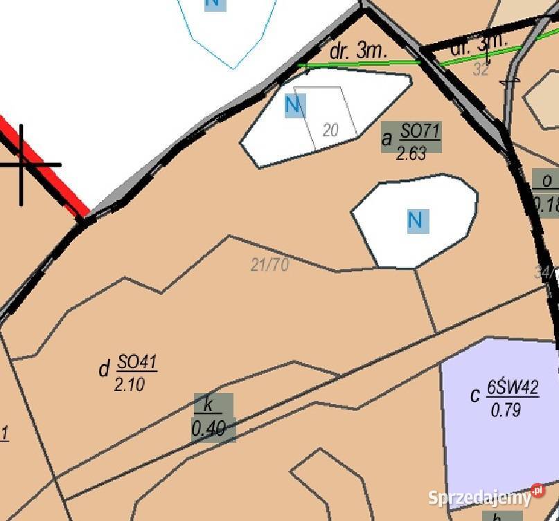 Kompleks leśny 58 ha Sosna 75 lat Gmina Pruszcz Gdański