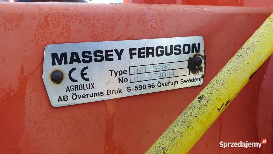 Massey Ferguson HRT5980 Overum 5skib Agrolux Rolnictwo warmińsko-mazurskie Lubawa sprzedam