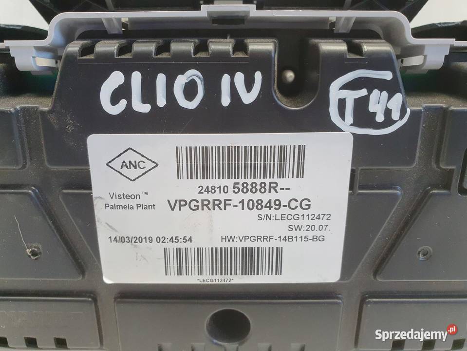 Renault Clio IV 09 TCE benzyna LICZNIK ZEGARY Liczniki i zegary Liczniki i zegary Rudka