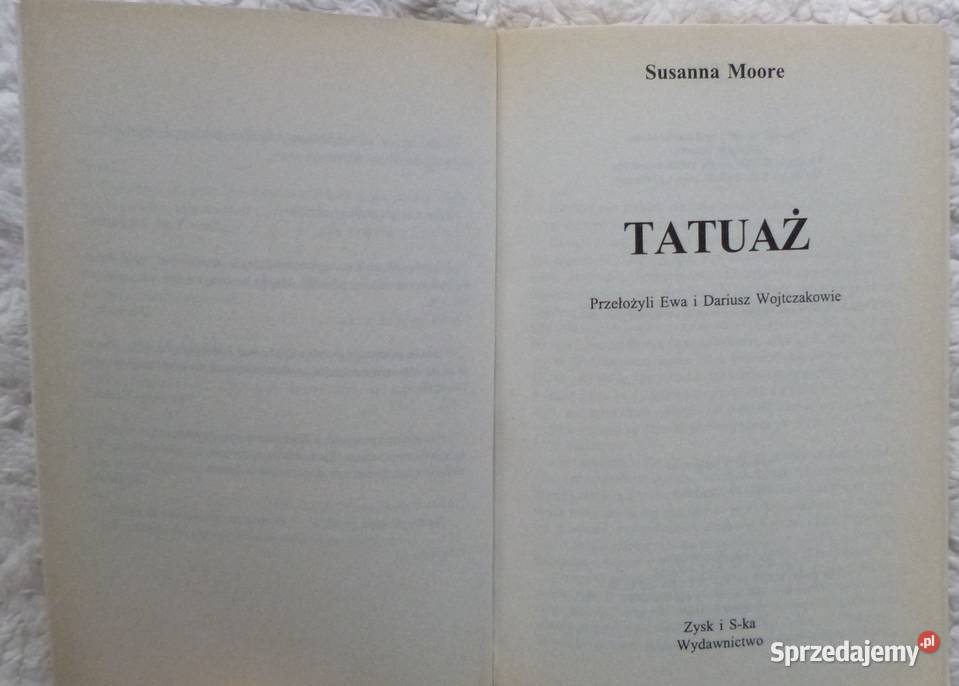 Tatuaż Susanna Moore Proza i poezja Warszawa