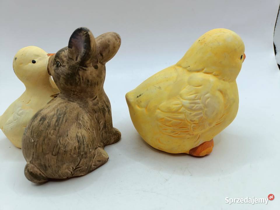Ptak kurczaki zajączek ceramiczna ozdoba