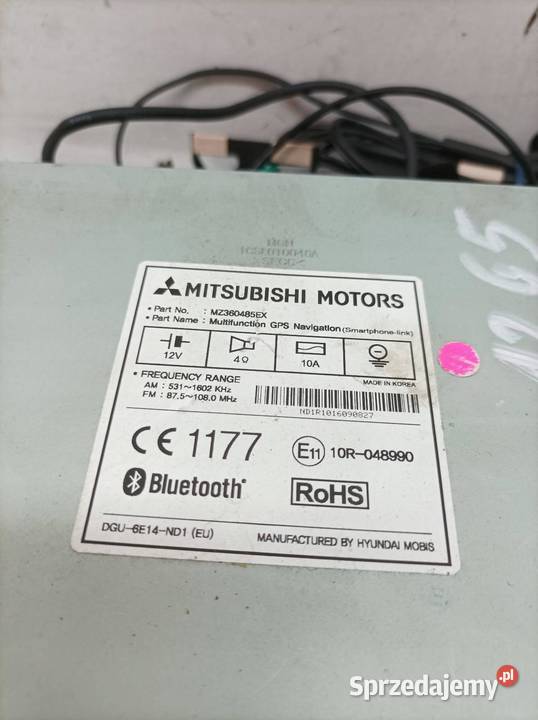 RADIONAWIGACJA EUROPA MZ360485EX Mitsubishi