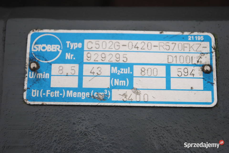 Motoreduktor kołnierzowy 3kw z regulacją lubuskie