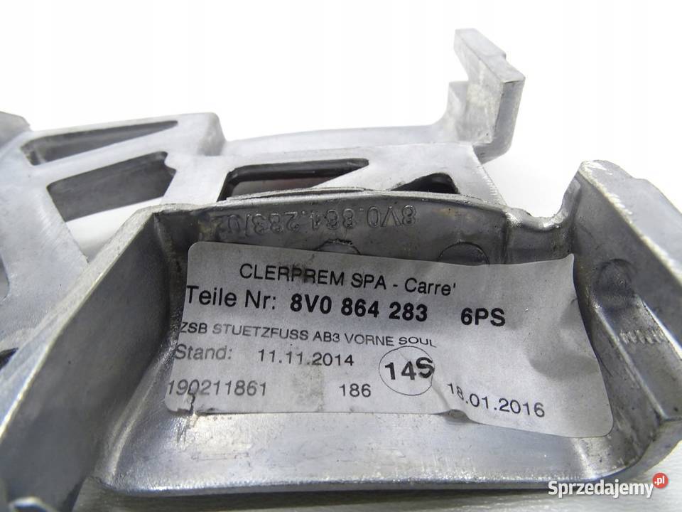 PODŁOKIETNIK TUNELU ŚRODKOWEGO SKÓRA AUDI A3 8V