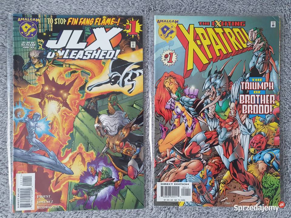 Amalgam Comics zestaw 13 komiksów USA Marvel DC Książki i Podręczniki pomorskie