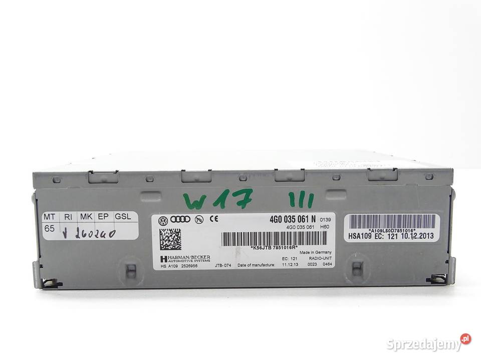 TUNER MODUŁ RADIA RADIOWY 4G0035061N AUDI A4 B8 Komputery małopolskie