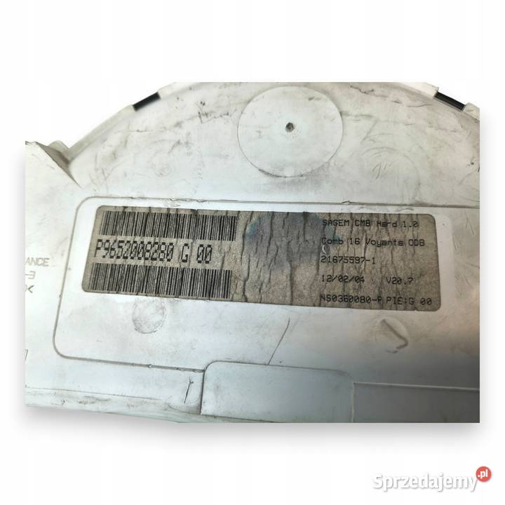 LICZNIK ZEGARY P9652008280 Citroen C3 I C2 11 14