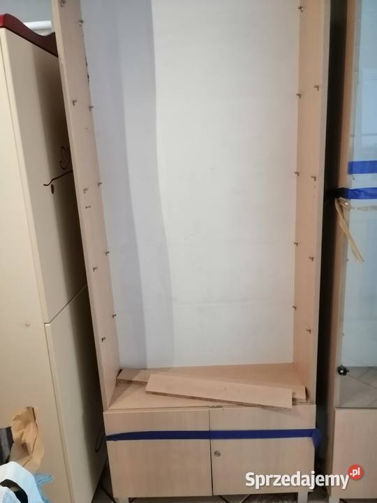 Regał z płyty jasny półki ze szkła sklepowy Szafy, regały, półki Ujazd