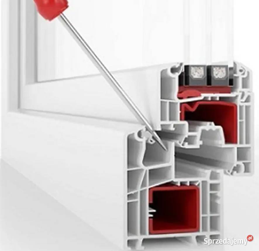 OKNO PCV 2500 x 1500 BIAŁE Łask