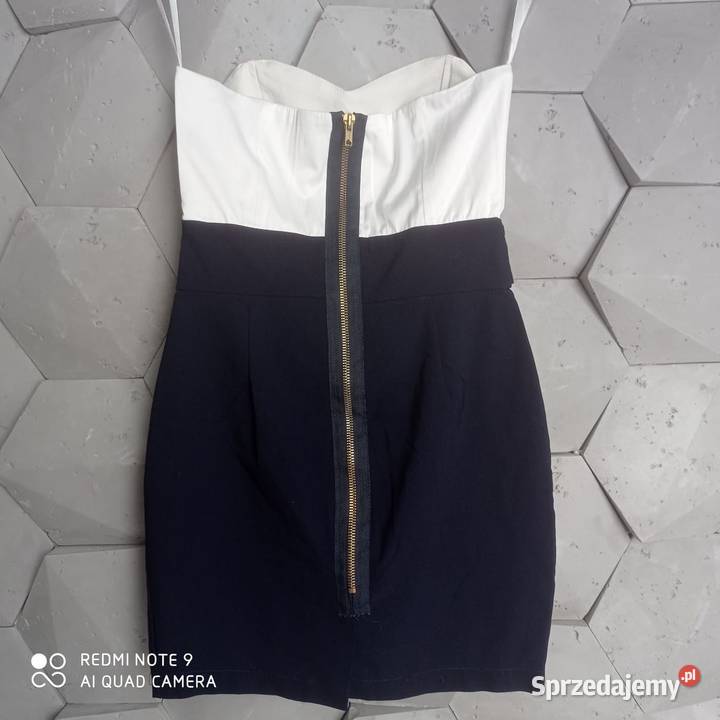 Sukienka tuba białagranat 36 biały Lubartów