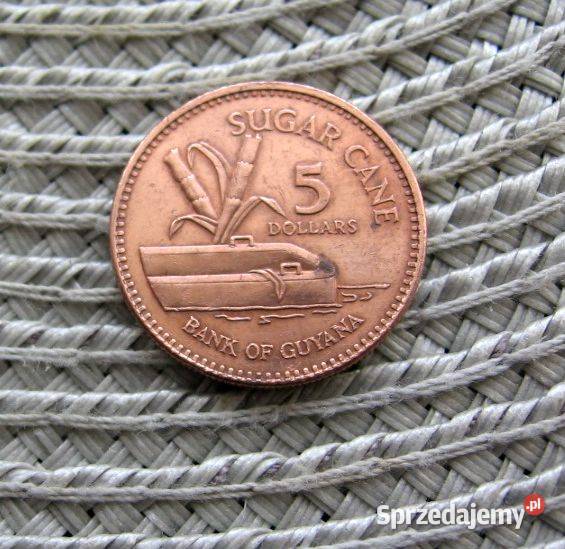 Gujana 5 Dolarów 2008r Kalisz sprzedam