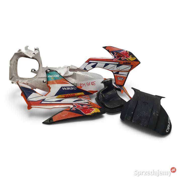 ZESTAW PLASTIKÓW OWIEWEK OSŁON KTM SX125 125 SX Szyby i owiewki Chełm