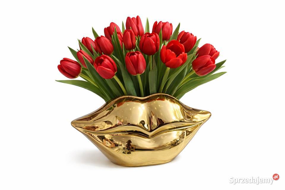 Złoty wazon osłonka usta Golkowice