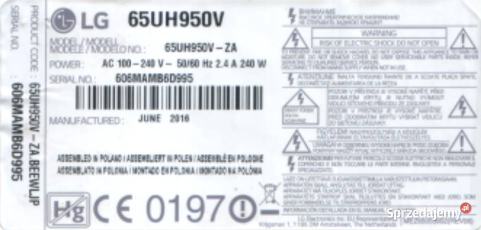 Elektronika doTelewizora Led LG Super UHD 4k Gdańsk